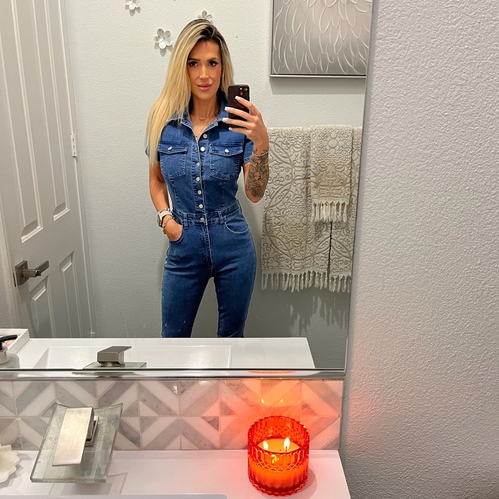 Stylish Blue Denim Jumpsuit